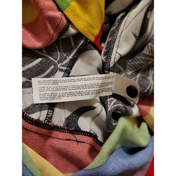 Eloquii Romper With Attached Rainbow Train Women Size 14 Festival (With Flaw) - Picture 6 of 12